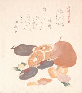 Oranges and Dried Persimmons by Kubo Shunman