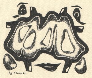 Abstract Creature Faces by Kulik