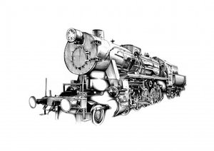 Classic Steam Locomotive by Kulik