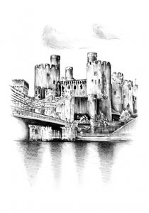 Conwy Castle Reflection by Kulik