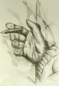 Creative Hand with Pencil