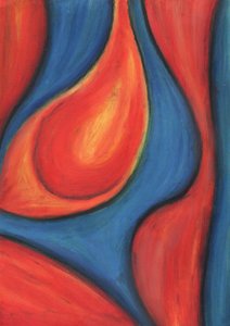 Fluid Red Blue Shapes
