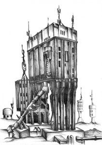 Futuristic Dystopian Outpost