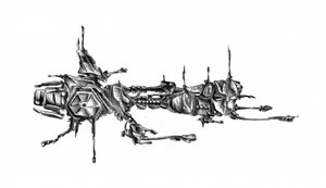 Futuristic Sci-Fi Spaceship