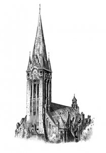 Gothic Church Spire by Kulik