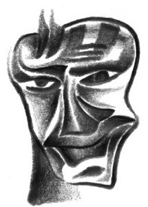 Intense Geometric Face