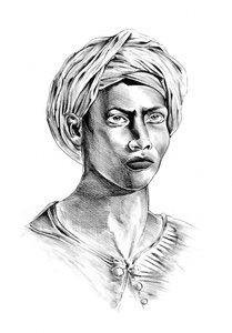 Intense Turban Portrait