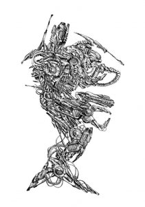 Intricate Mechanical Robot