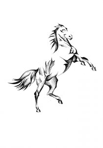 Majestic Rearing Horse by Kulik