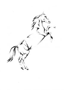 Majestic Rearing Horse by Kulik