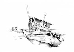 Quiet Shoreline Boat by Kulik