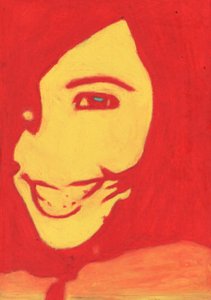 Red Pop Art Smile