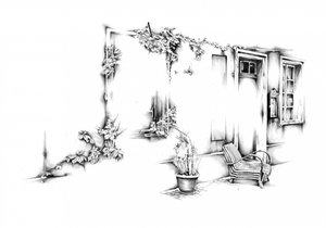 Rustic Doorway Vines