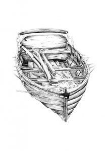 Rustic Old Rowboat by Kulik