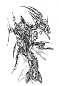 Science Fiction Cyborg Art Drawing Sketch 118