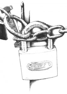 Secure Padlocks Chain