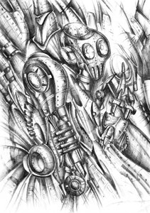 Steampunk Mechanical Figure