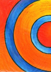 Vibrant Concentric Circles by Kulik