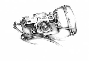 Vintage Camera Sketch