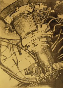 Vintage Machine Sketch