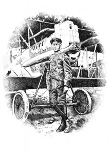 Vintage Pilot Biplane
