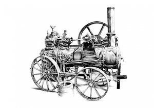 Vintage Steam Engine by Kulik