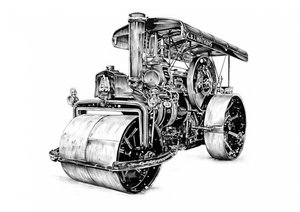 Vintage Steamroller Power by Kulik