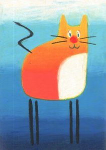 Whimsical Orange Cat by Kulik