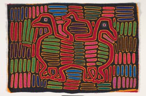Shirt Panel (Mola) by Kuna Indian Culture