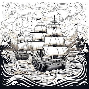 4 Types of Black and White Outline Only 4 by Kurt Heppke