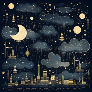 A Collection of Isolated Fantasy Illustrations of Sky Elements 2 by Kurt Heppke