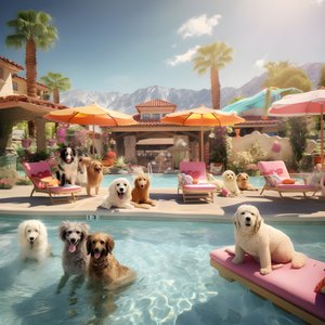 Dog Pool Party in Palm Springs 3