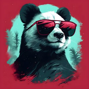 Panda with Glasses 2