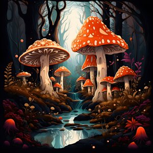Mushroom and Forest 1