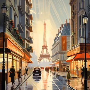 Advertisement Poster, Paris, France 1