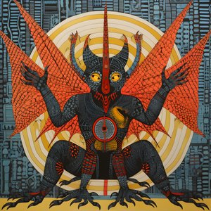 The Devil Lucifer Reclines in a Devilish Palace 3