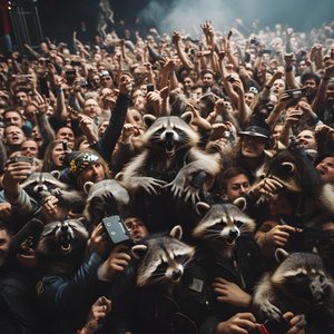 A Horde of Raccoons at a Rock Show 1