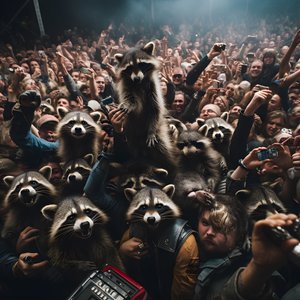 A Horde of Raccoons at a Rock Show 4