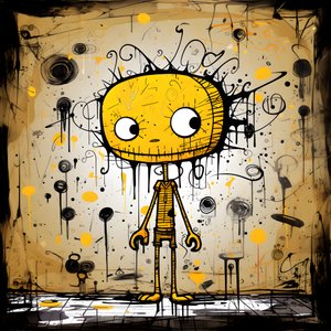 Yellow Cartoon Character 1