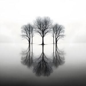 Black and White Photos of Trees on the Water 1