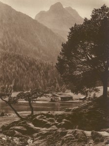 The Lauter-See near Mittenwald with the Wetterstein Mountains