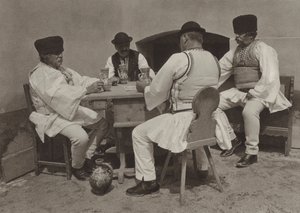 Poiana-Sibiului, Enjoying a Glass of Wine by Kurt Hielscher