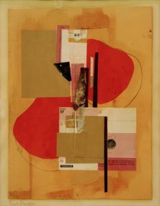 2 Red Spots by Kurt Schwitters