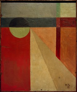 Abstraction 45 / Ball Gown by Kurt Schwitters