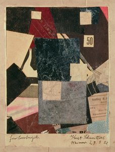 Composition, 1922 by Kurt Schwitters