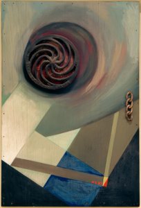 Merz Picture with Chain by Kurt Schwitters