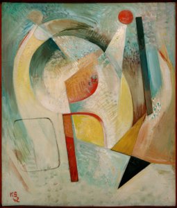 Red Circle by Kurt Schwitters