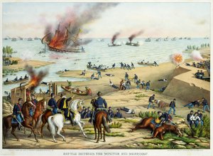 Battle between the Monitor and Merrimac