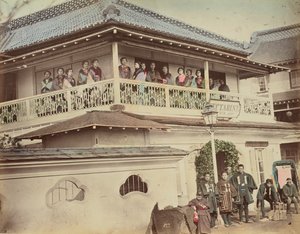 Geisha House by Kusakabe Kimbei
