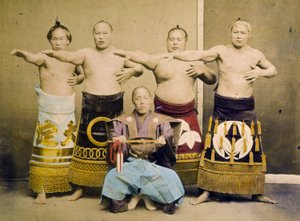 Sumo Wrestlers, c.1877